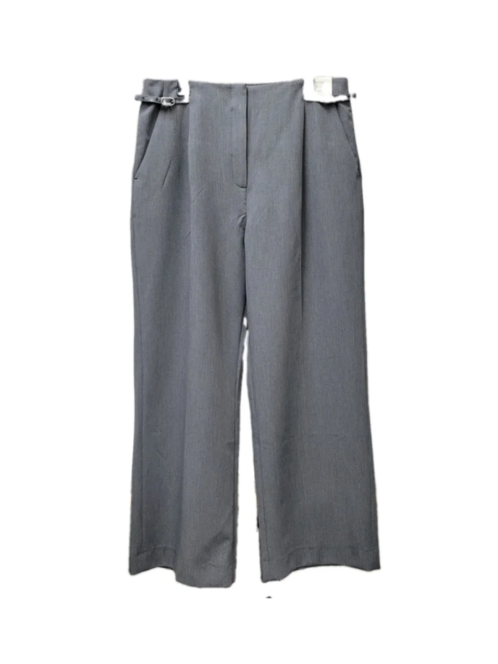 Abercrombie & Fitch Sloane Ultra High Wide-Leg Gray Pleated Pants Size 32 Women